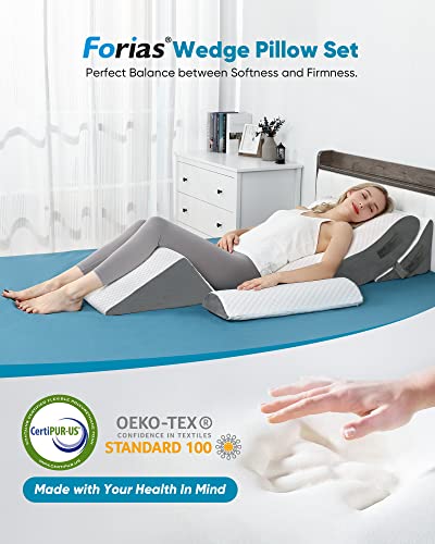 Forias 4pcs Orthopedic Wedge Pillow Set
