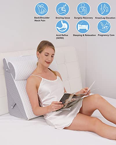 Forias Folding 9 &12 Inch Wedge Pillow with Head Pillow