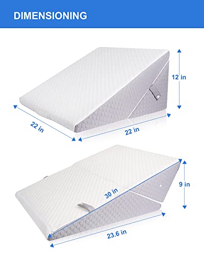 Forias Adjustable 9 &12 Inch Wedge Pillows