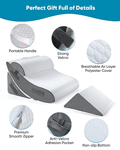 Forias 4pcs Orthopedic Wedge Pillow Set