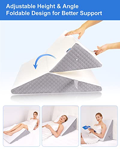 Forias Adjustable 9 &12 Inch Wedge Pillows