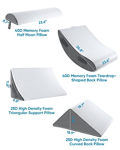 Forias 4pcs Orthopedic Wedge Pillow Set