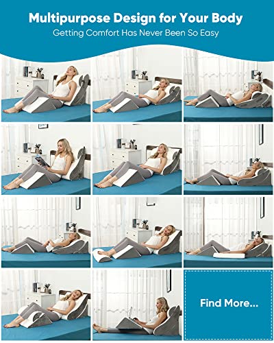 Forias 4pcs Orthopedic Wedge Pillow Set