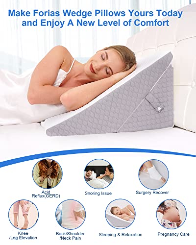 Forias Adjustable 9 &12 Inch Wedge Pillows