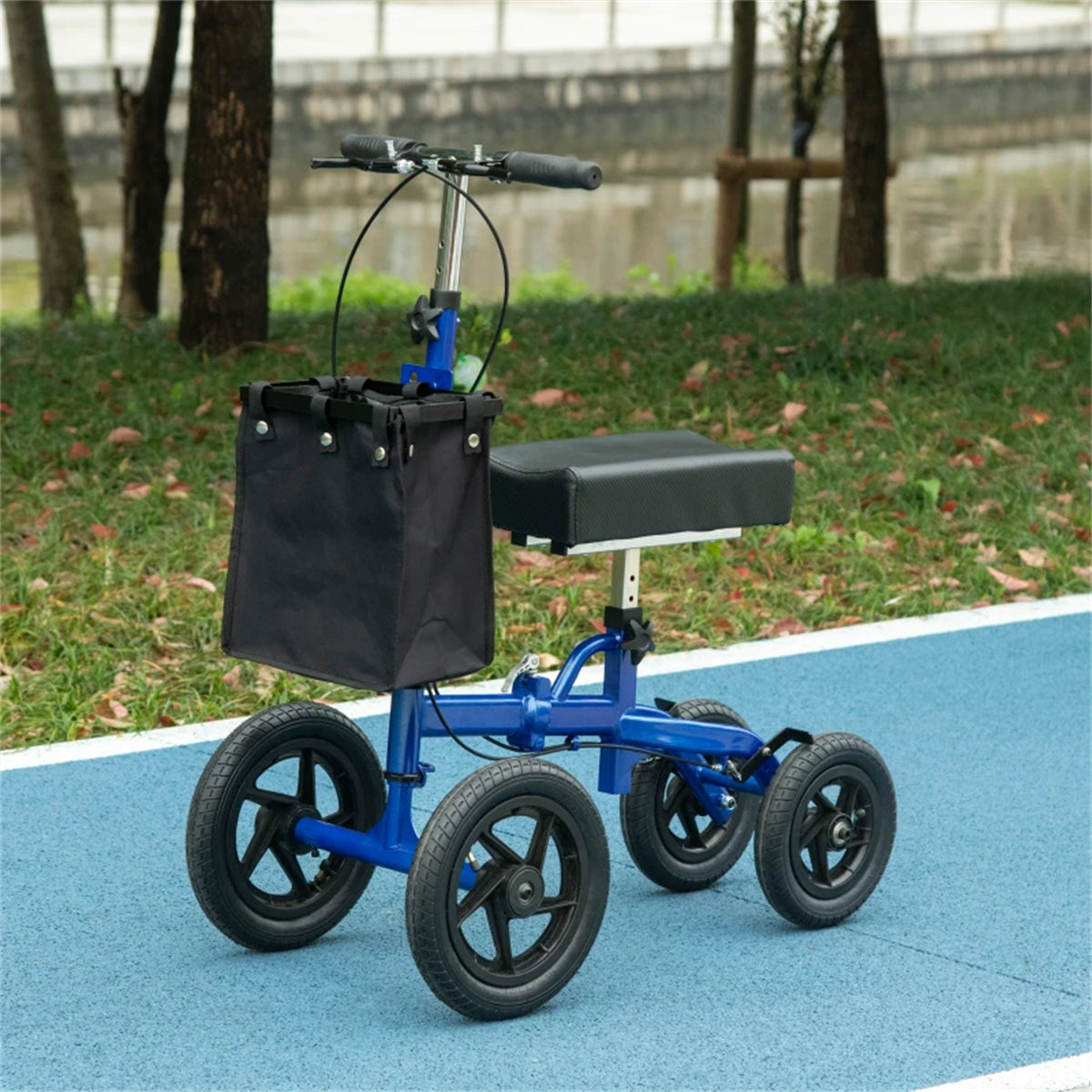 Knee Scooter with Basket,Steerable Knee Walker with Adjustable Height