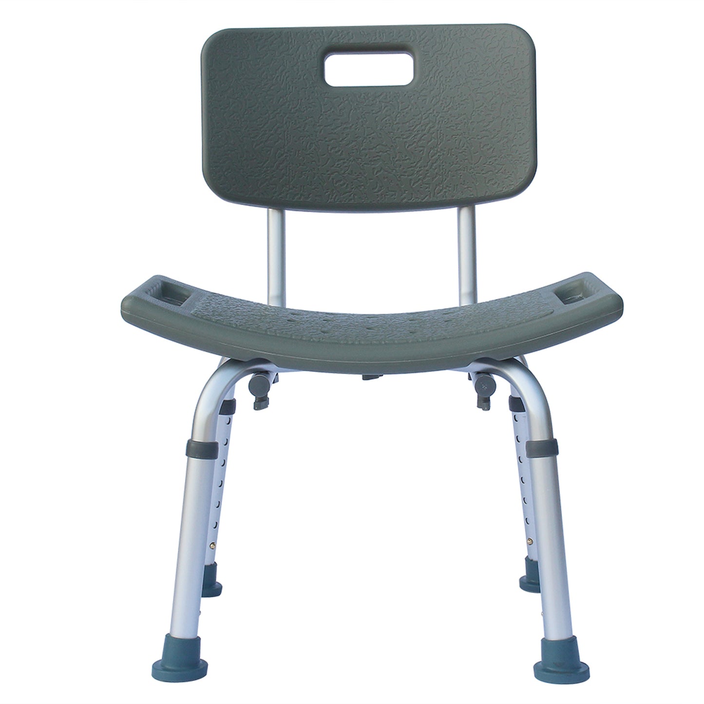 Medical Bathroom Safety Shower Tub Aluminium Alloy Bath Chair Seat Bench with Removable Back Gray