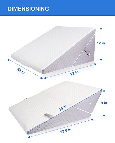 Forias Adjustable 9 &12 Inch  Wedge Pillows